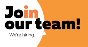 We're Hiring - Join our team!